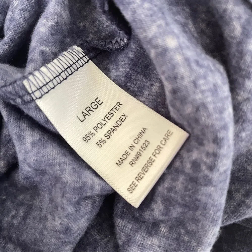 Jaclyn Intimates Blue Plush Tank Top Size Large Like New